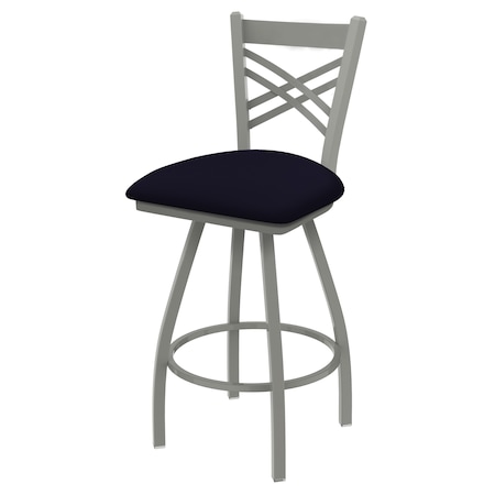 25 Swivel Counter Stool,Nickel Finish,Canter Twilight Seat